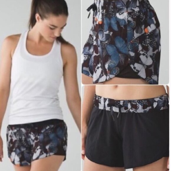 lululemon athletica Pants - Lululemon Go The Distance Biggie So Fly Butterfly Pizzaz Multi Sz 8